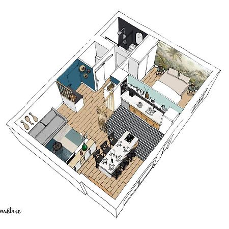 Ilunabarra - Appartement Calme, Vue Mer, Parking - WiFi&Netflix Ciboure Exteriör bild