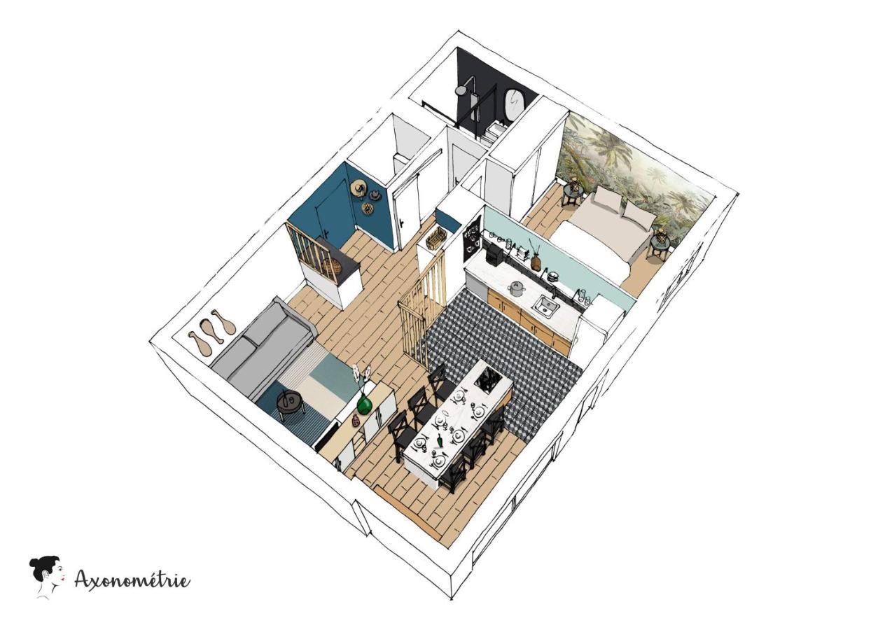 Ilunabarra - Appartement Calme, Vue Mer, Parking - WiFi&Netflix Ciboure Exteriör bild