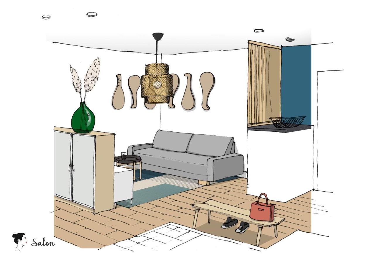 Ilunabarra - Appartement Calme, Vue Mer, Parking - WiFi&Netflix Ciboure Exteriör bild