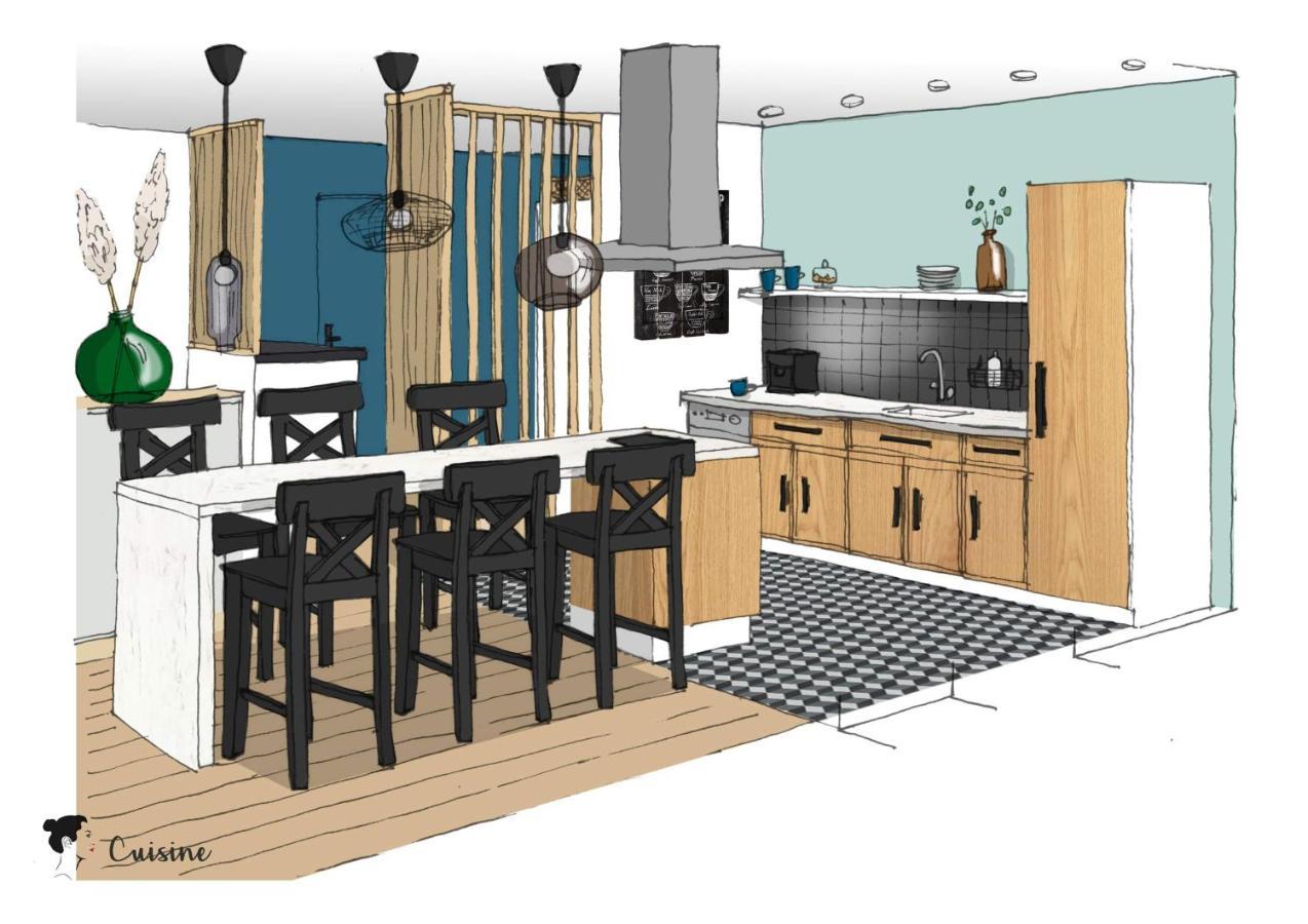 Ilunabarra - Appartement Calme, Vue Mer, Parking - WiFi&Netflix Ciboure Exteriör bild