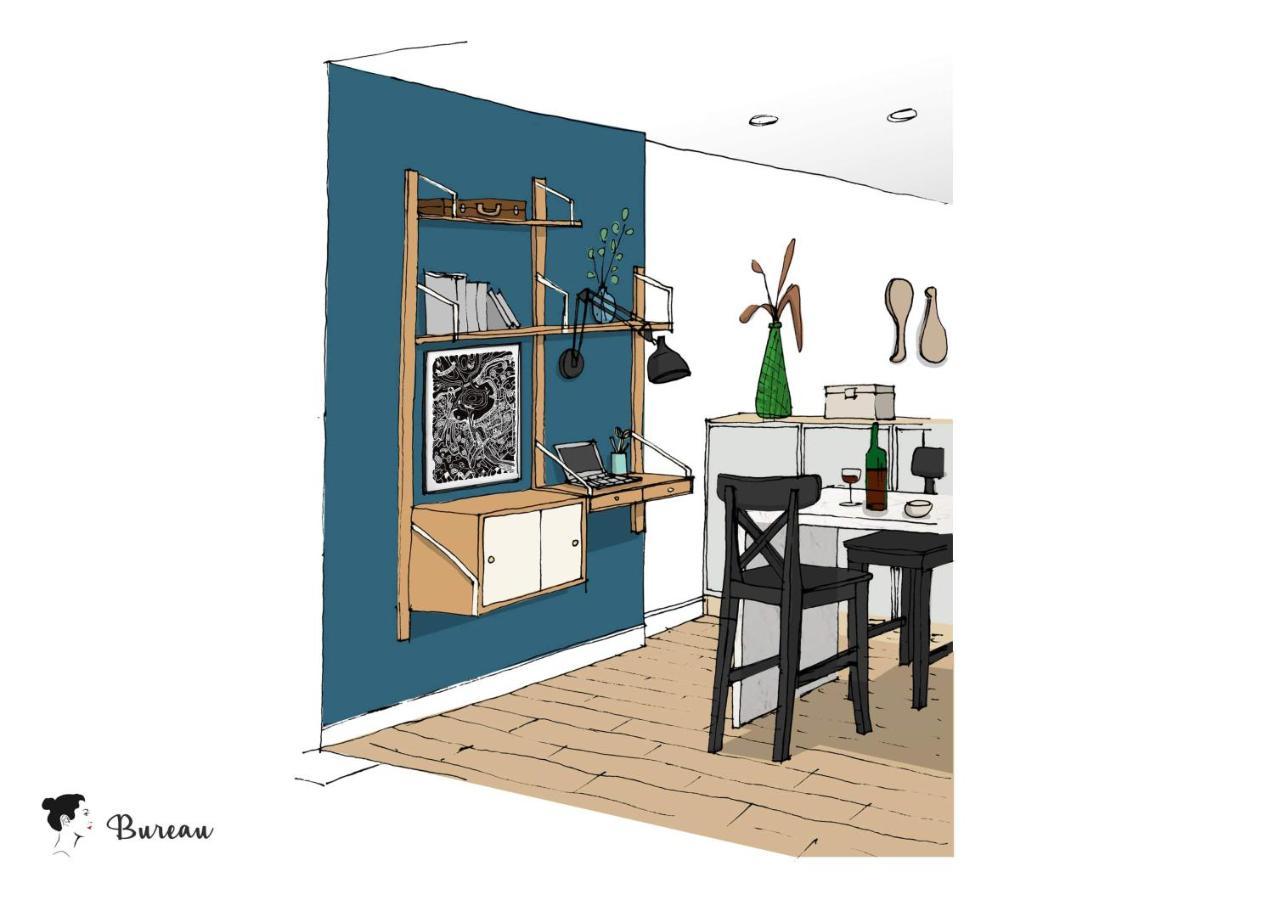 Ilunabarra - Appartement Calme, Vue Mer, Parking - WiFi&Netflix Ciboure Exteriör bild