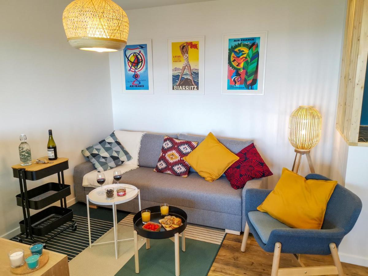 Ilunabarra - Appartement Calme, Vue Mer, Parking - WiFi&Netflix Ciboure Exteriör bild