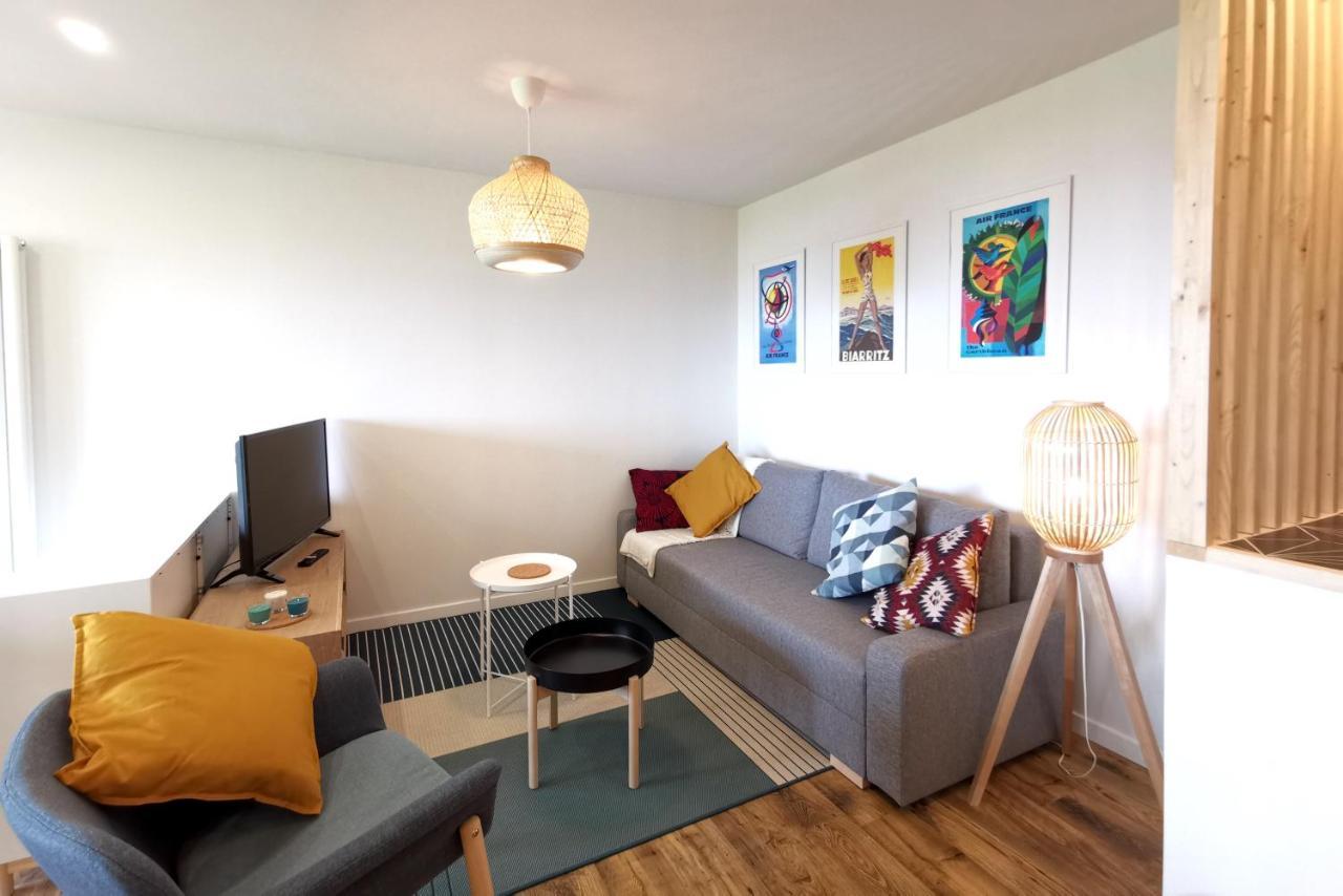 Ilunabarra - Appartement Calme, Vue Mer, Parking - WiFi&Netflix Ciboure Exteriör bild