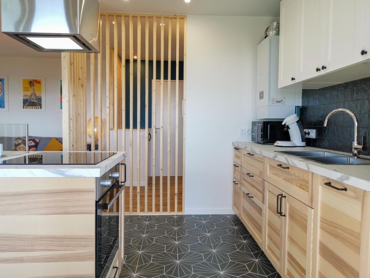 Ilunabarra - Appartement Calme, Vue Mer, Parking - WiFi&Netflix Ciboure Exteriör bild