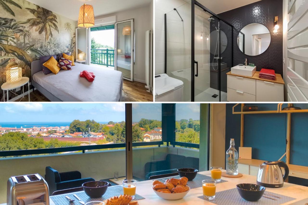 Ilunabarra - Appartement Calme, Vue Mer, Parking - WiFi&Netflix Ciboure Exteriör bild