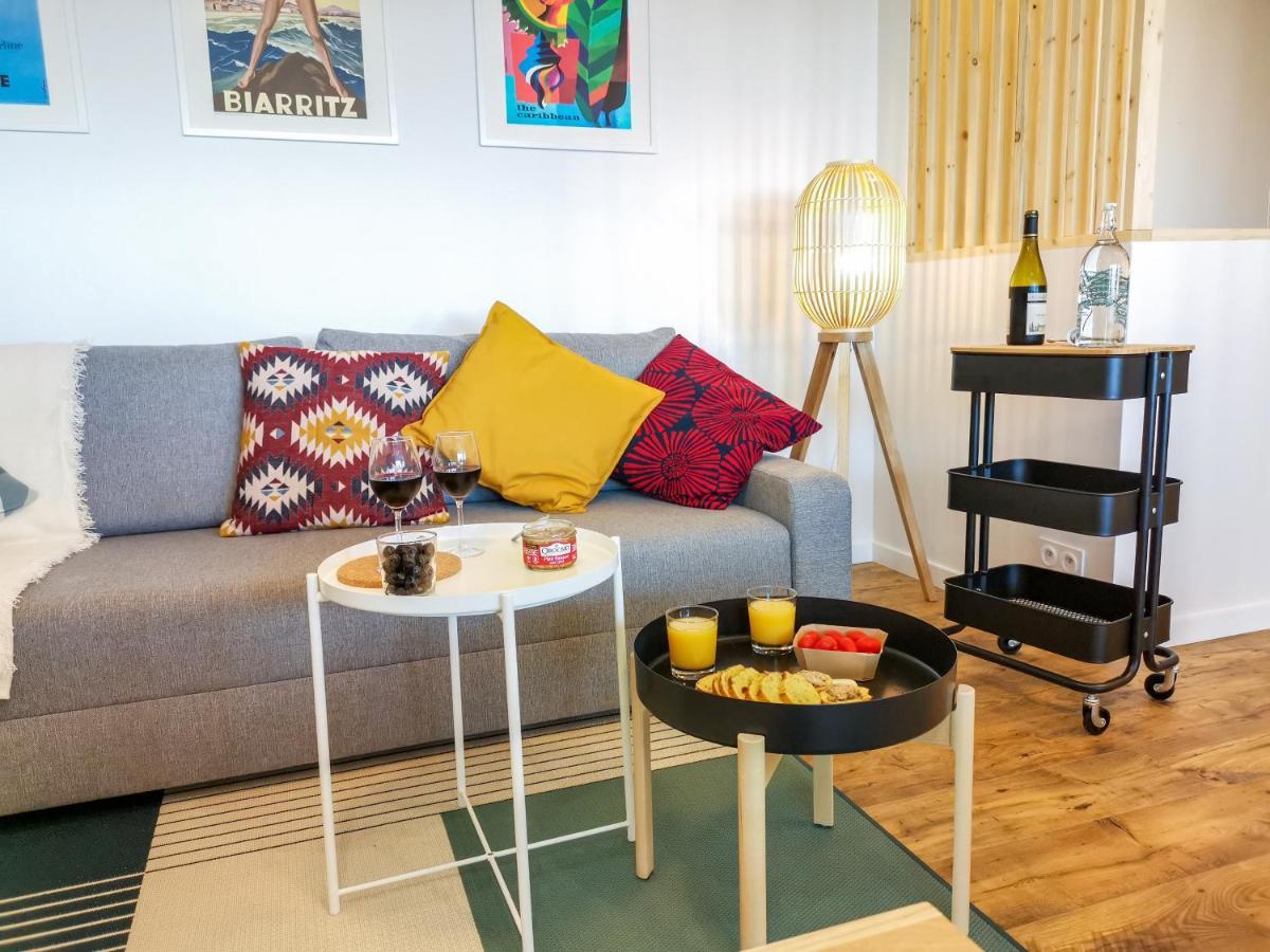 Ilunabarra - Appartement Calme, Vue Mer, Parking - WiFi&Netflix Ciboure Exteriör bild